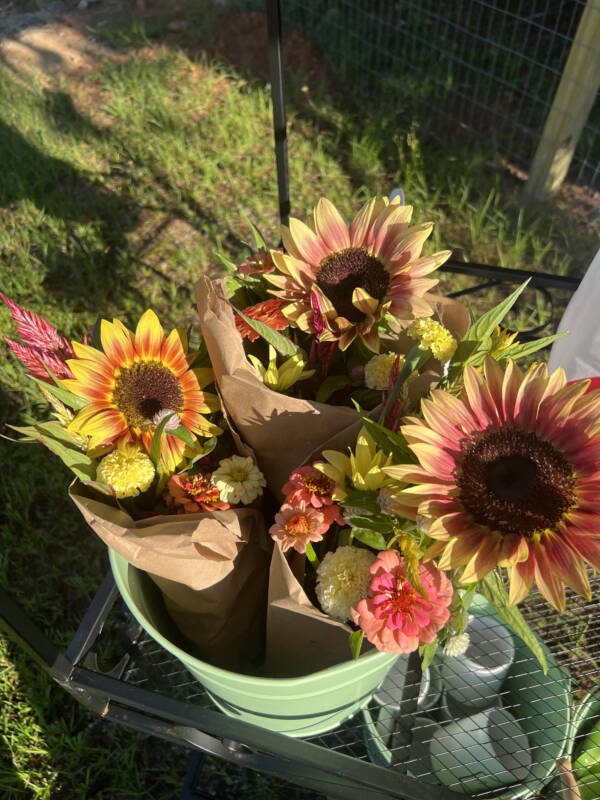 Mixed sunflower bouquet